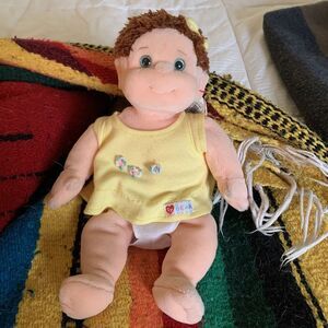 Ty Beanie Kids Collection "Curly" Plush Human Baby Child Fuzzy Soft.  DOB 3-2-97